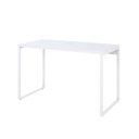 Ver imagem 2 de Escrivaninha Mesa Escritório Office Estilo Kuadra 120cm Industrial Branco e Branco Chess