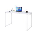 Ver imagem 4 de Escrivaninha Mesa Escritório Office Estilo Kuadra 120cm Industrial Branco e Branco Chess