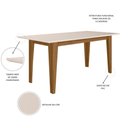 Ver imagem 2 de Sala de Jantar Liz 160x90 com Vidro 6l Cadeiras Josi Poliman Móveis