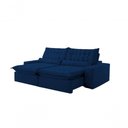 Ver imagem 1 de Sofá Petra Retrátil e Reclinável 250cm Espuma D-26 Softy - Azul