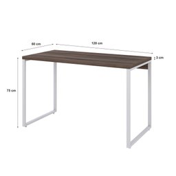 Mesa Para Escritório Office Estilo Industrial 120Cm Kuadra - 3