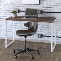 Mesa Para Escritório Office Estilo Industrial 120Cm Kuadra - 1