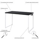 Ver imagem 5 de Escrivaninha Mesa Escritório Office Estilo Industrial 120Cm Kuadra