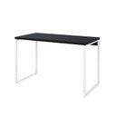 Ver imagem 2 de Escrivaninha Mesa Escritório Office Estilo Kuadra 120cm Industrial Preto Ônix e Branco Chess