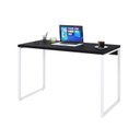 Ver imagem 4 de Escrivaninha Mesa Escritório Office Estilo Kuadra 120cm Industrial Preto Ônix e Branco Chess