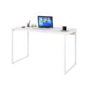 Ver imagem 4 de Escrivaninha Mesa Escritório Office Estilo Kuadra 120cm Industrial Snow e Branco Chess