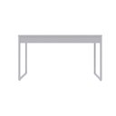 Ver imagem 6 de Escrivaninha Mesa Escritório Office Estilo Kuadra 135cm Industrial Branco e Branco Chess