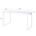 Ver imagem 3 de Escrivaninha Mesa Escritório Office Estilo Kuadra 135cm Industrial Branco e Branco Chess