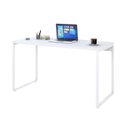 Ver imagem 4 de Escrivaninha Mesa Escritório Office Estilo Kuadra 135cm Industrial Branco e Branco Chess