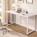 Ver imagem 1 de Escrivaninha Mesa Escritório Office Estilo Kuadra 135cm Industrial Branco Chess