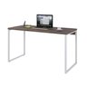 Escrivaninha Mesa Escritório Office Estilo Kuadra 135cm Industrial Nogal E Branco - 4