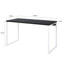 Ver imagem 3 de Escrivaninha Mesa Escritório Office Estilo Kuadra 135cm Industrial Preto Ônix e Branco Chess