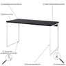 Escrivaninha Mesa Escritório Office Estilo Industrial 135cm Kuadra - 5