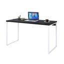 Ver imagem 4 de Escrivaninha Mesa Escritório Office Estilo Kuadra 135cm Industrial Preto Ônix e Branco Chess