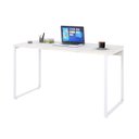 Ver imagem 4 de Escrivaninha Mesa Escritório Office Estilo Kuadra 135cm Industrial Snow e Branco Chess