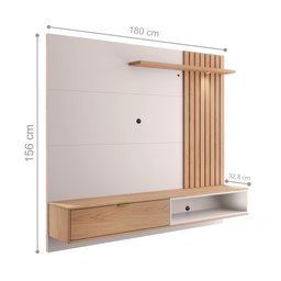 Home Suspenso La Plata 1.8 Off White/ Freijó - 2