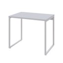 Ver imagem 2 de Escrivaninha Mesa Escritório Office Estilo Kuadra 90cm Industrial Branco Chess
