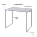 Ver imagem 5 de Escrivaninha Mesa Escritório Office Estilo Industrial 90Cm Kuadra