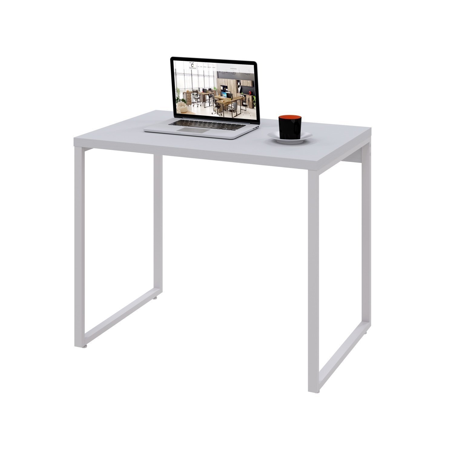 Mesa para Escritório Office Estilo Industrial 90cm Kuadra Compace - 4