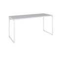 Ver imagem 2 de Escrivaninha Mesa Escritório Diretor Estilo Kuadra 150cm Industrial Branco Chess