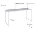 Ver imagem 5 de Escrivaninha Mesa Escritório Diretor Estilo Industrial 150cm Kuadra
