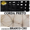 Ver imagem 4 de Balanço Ninho Suspenso Almofada Impermeável Branco Corda Náutica Preta + Mola e Mosquetão