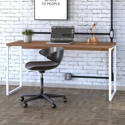 Mesa para Escritório Diretor Estilo Industrial 150cm Kuadra - 1