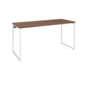 Ver imagem 2 de Escrivaninha Mesa Escritório Diretor Estilo Kuadra 150cm Industrial Nogal e Branco Marrom