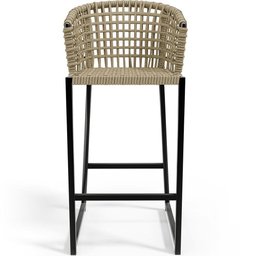 Kit Mesa Bistrô Hani Com 03 Banquetas Área Gourmet Bar Corda Náutica Porto D04 Bege - Lyam Decor - 10