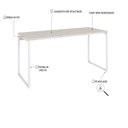 Ver imagem 5 de Escrivaninha Mesa Escritório Diretor Estilo Industrial 150cm Kuadra