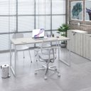 Ver imagem 7 de Escrivaninha Mesa Escritório Diretor Estilo Industrial 150cm Kuadra