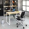 Escrivaninha Mesa Escritório Office Estilo Industrial 90Cm Kuadra - 7