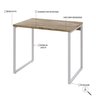 Escrivaninha Mesa Escritório Office Estilo Industrial 90Cm Kuadra - 6