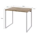 Ver imagem 3 de Escrivaninha Mesa Escritório Office Estilo Kuadra 90cm Industrial Carvalho e Branco Marrom
