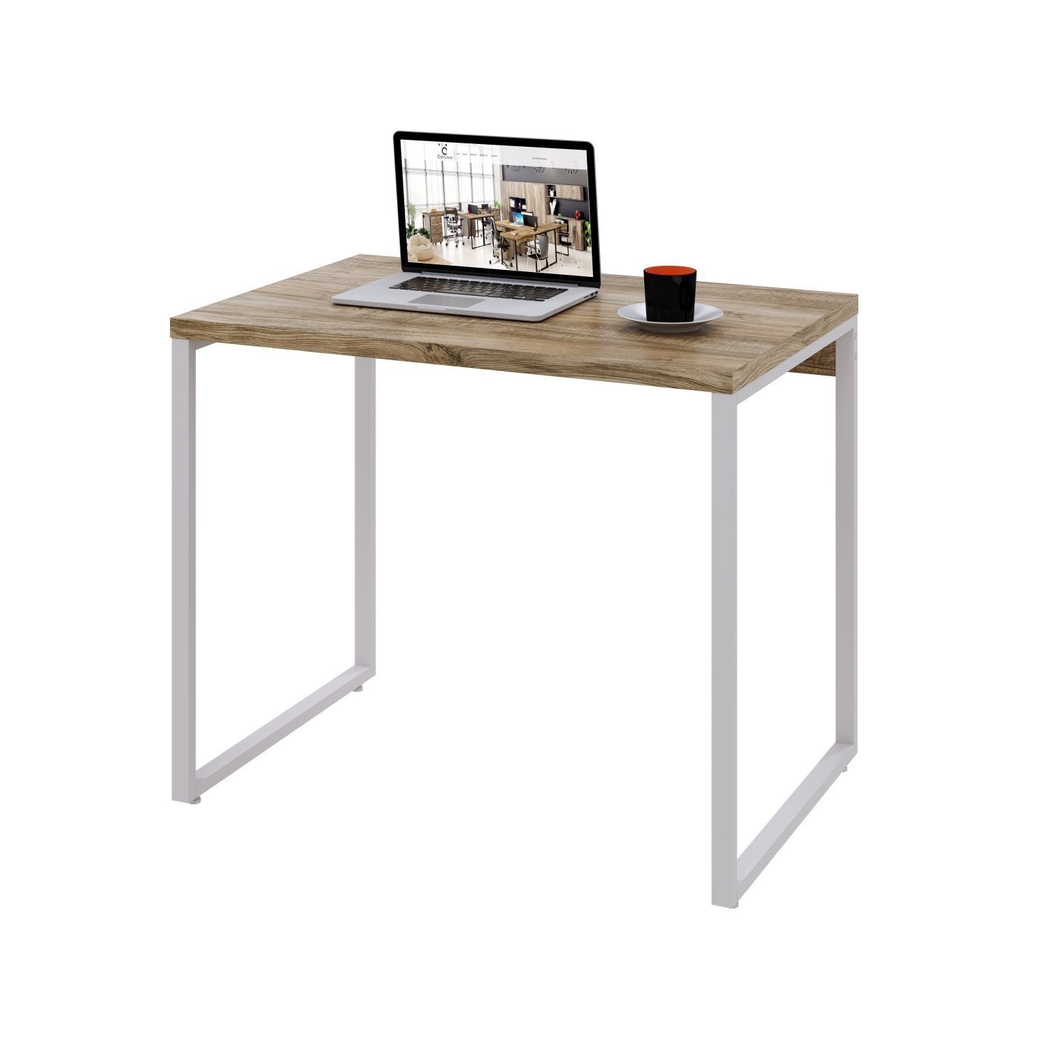 Mesa para Escritório Office Estilo Industrial 90cm Kuadra Compace - 4