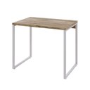 Ver imagem 2 de Escrivaninha Mesa Escritório Office Estilo Kuadra 90cm Industrial Carvalho e Branco Marrom