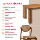 Ver imagem 6 de Sala de Jantar Mesa Nala 220cm Tampo Laminado Canto Moeda com 8 Cadeiras Solaris Soft