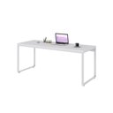 Ver imagem 4 de Escrivaninha Mesa Escritório Estilo Diretor Kuadra 180cm Industrial Branco e Branco Chess