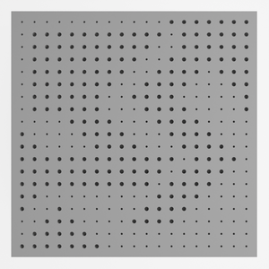 Painel Acústico Absorvedor Decorativo Skal02 60x60mm Maestra:cinza