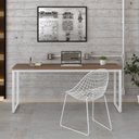 Ver imagem 1 de Escrivaninha Mesa Escritório Estilo Industrial Diretor 180cm Kuadra