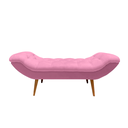 Ver imagem 3 de Recamier Sofá Calçadeira 1,6 M Realeza:suede Rosa Claro