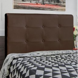 Cabeceira para Cama Box Luna Queen 1,60cm Veludo Marrom - Fdecor - 3