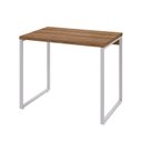 Ver imagem 2 de Escrivaninha Mesa Escritório Office Estilo Kuadra 90cm Industrial Lamina Mel e Branco Marrom