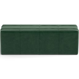 Kit Cabeceira Cama Box King 195cm com Calçadeira Roma W01 Couríssimo Verde - Lyam Lyam Decor - 10