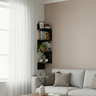 Prateleira de Canto Decorativa Estante Funcional para Organização - 4