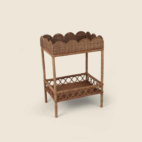 Mesa Lateral Petal Rattan - a\Casa