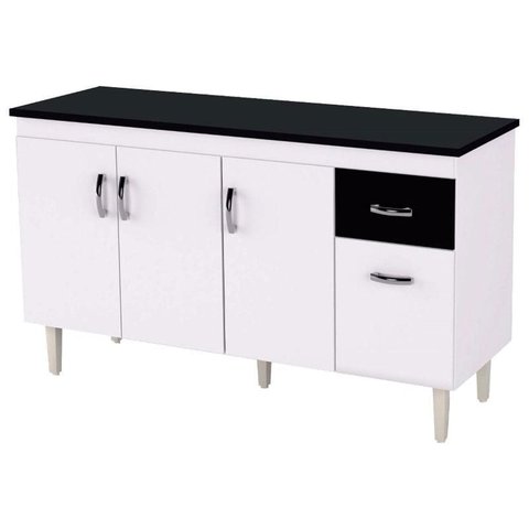 Balcão de Pia Gabriela 150 Cm Branco Flex - Ajl