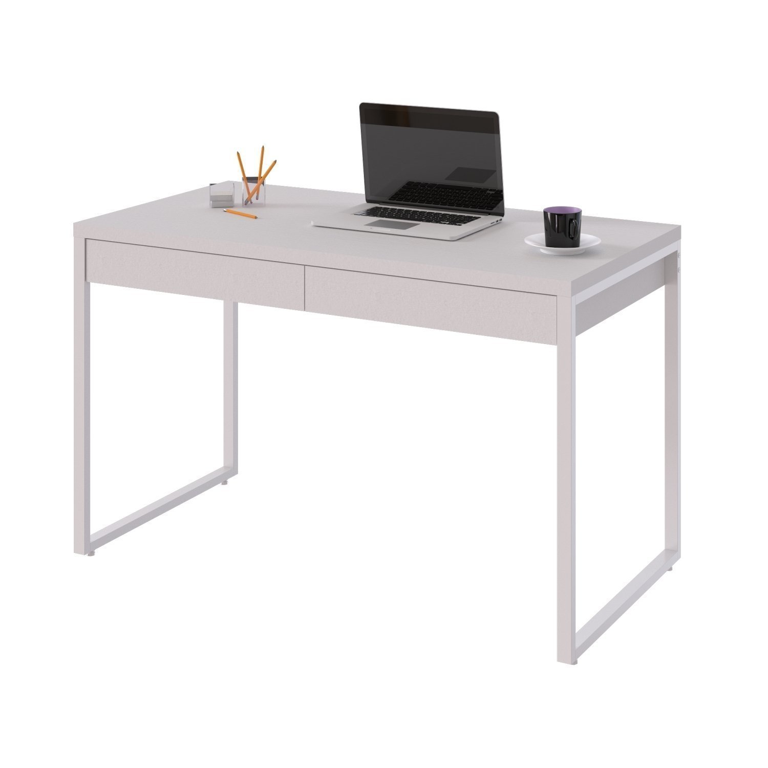 Mesa Para Escritório 120Cm 2 Gavetas Kuadra - 4