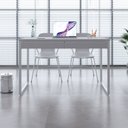 Ver imagem 1 de Escrivaninha Mesa Escritório 120Cm 2 Gavetas Kuadra