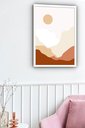 Ver imagem 1 de Quadro Decorativo Abstrato Paisagem Montanhas - 70x50cm:moldura Preta